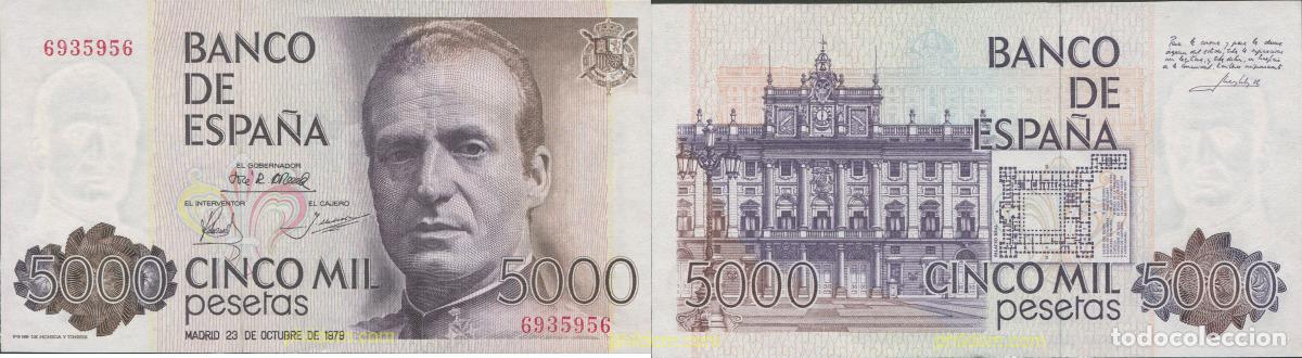 Notas espanholas: 8150 ESPA&Ntilde;A 1979 5000 Pesetas 23 de octubre de 1979 - Juan Carlos I