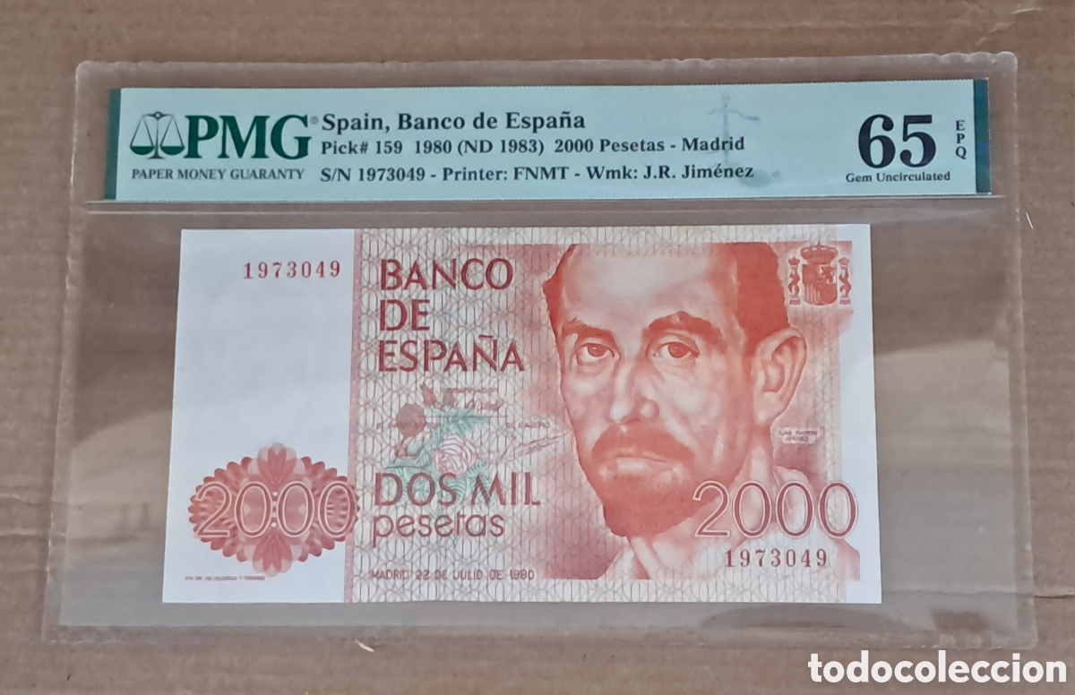 Billetes espa&ntilde;oles: Billete 2000 pesetas 1979 sin serie