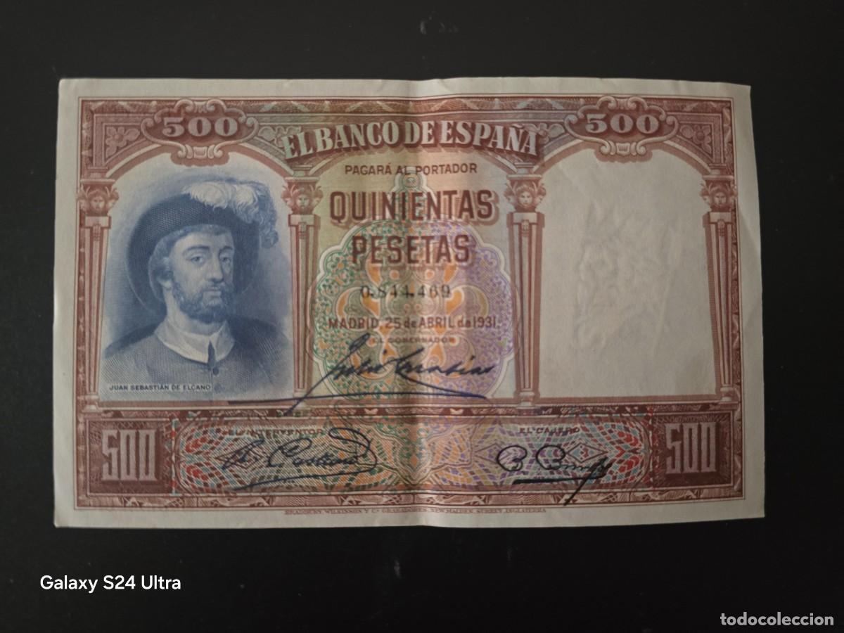 Billetes espa&ntilde;oles: 500 PESETAS DE 1931... . SIN SERIE .....MUY BONITO......ES EL DE LAS FOTOS