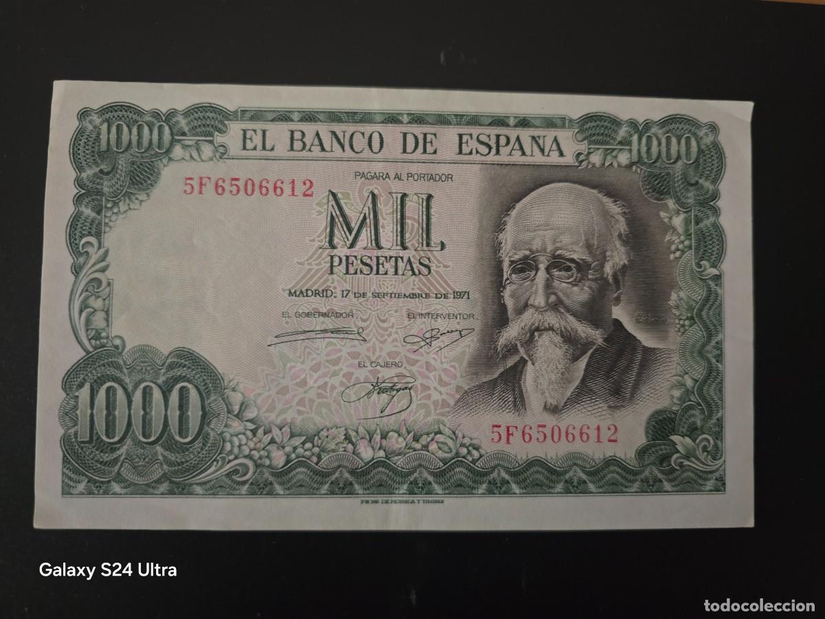 Billetes espa&ntilde;oles: 1000 PESETAS DE 1971... . SERIE 5F.....PRECIOSO.....ES EL DE LAS FOTOS