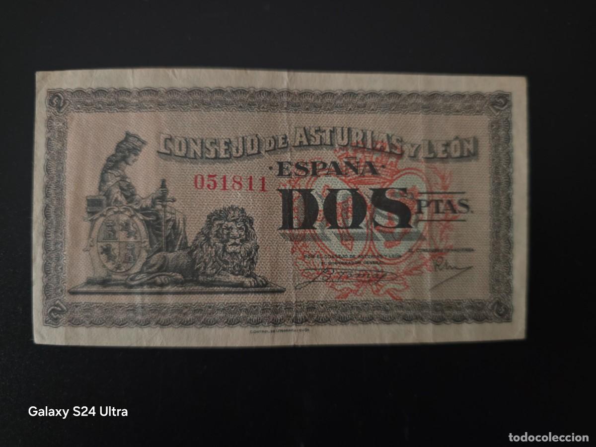Billetes espa&ntilde;oles: 2 PESETAS.....CONSEJO DE ASTURIAS Y LE&Oacute;N.......PRECIOSO......ES EL DE LAS FOTOS