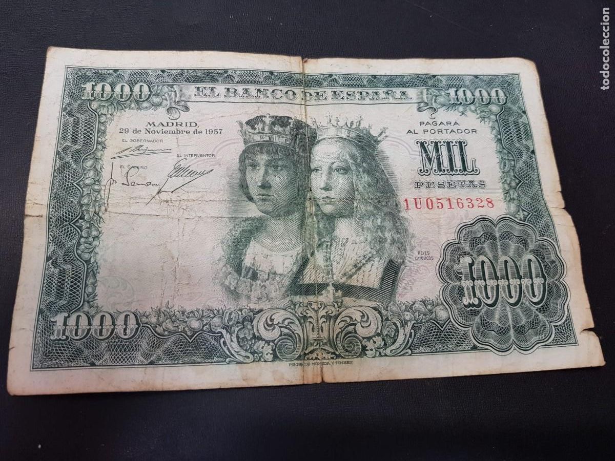 Billetes espa&ntilde;oles: ESPA&Ntilde;A-1000 PESETAS-29 DE NOVIEMBRE DE 1957