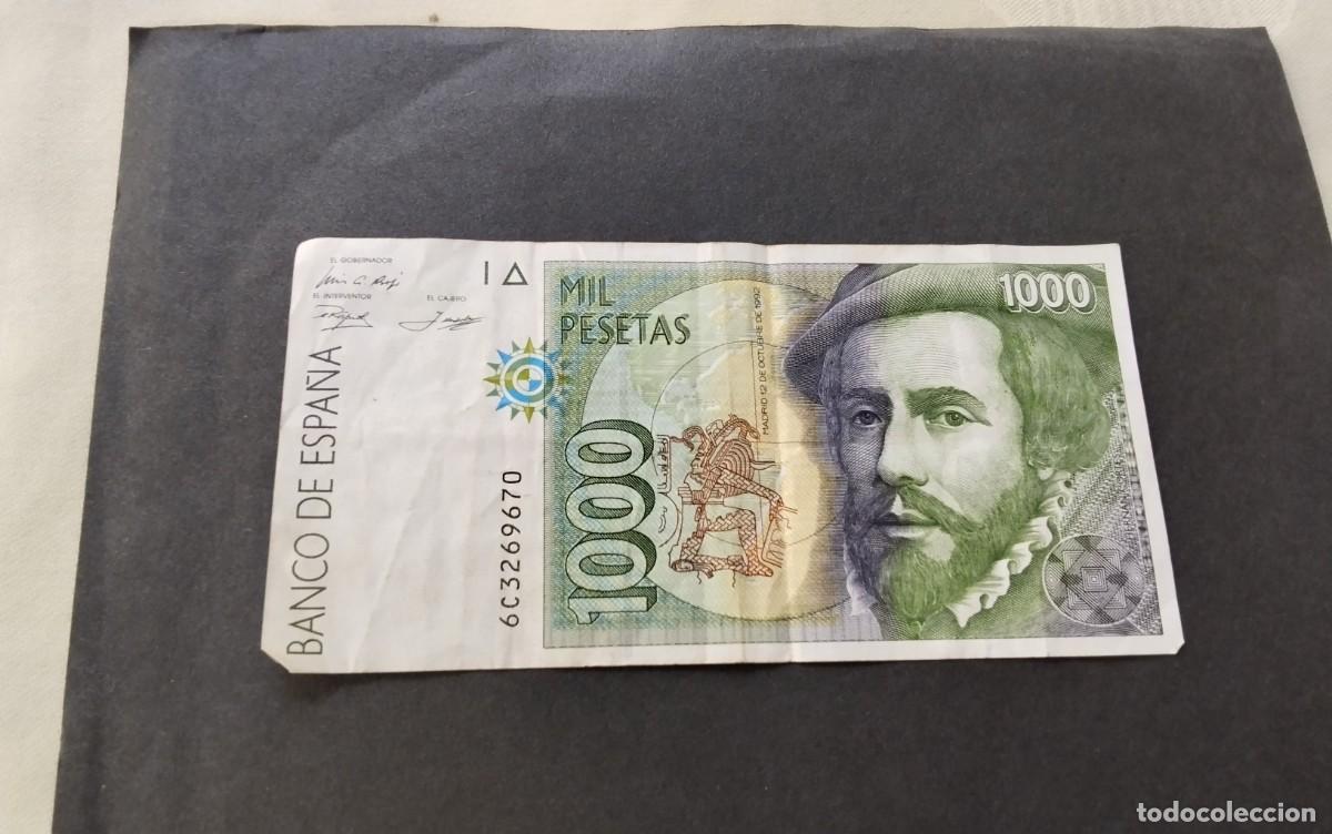 Billetes espa&ntilde;oles: BILLETE DE 1000 PTS A&Ntilde;O 1992 &rdquo;FRANCISCO PIZARRO&rdquo; , CIRCULADO