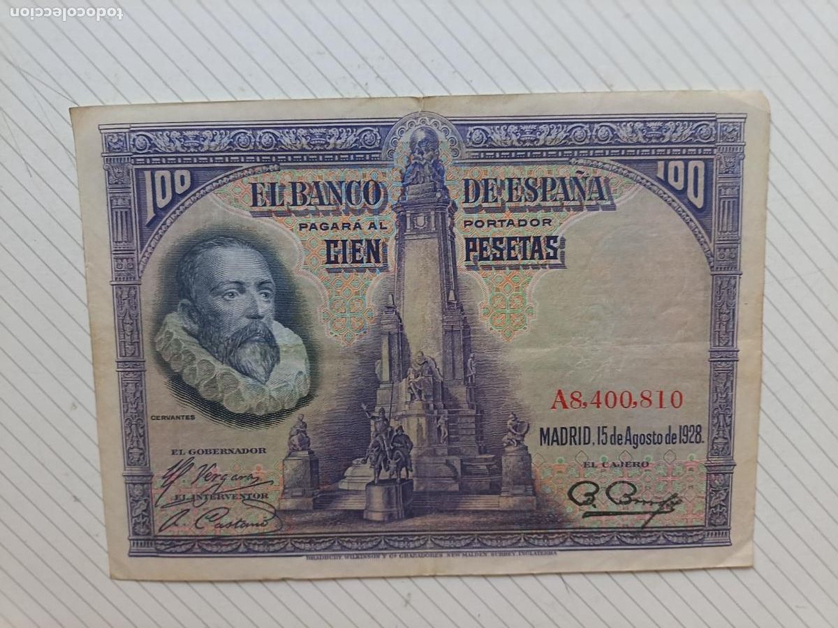 Billetes espa&ntilde;oles: BILLETE DE 100 PESETAS DE 1928 MBC