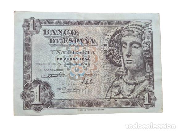 Billetes espa&ntilde;oles: ESPA&Ntilde;A. Billete. SERIE D. BILETE 1 PESETA 1948. EBC+