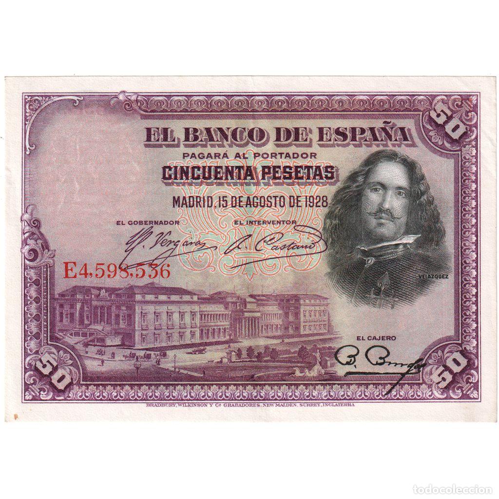 Billetes espa&ntilde;oles: [#1291168] Espa&ntilde;a, 50 Pesetas, 1928-08-15, EBC