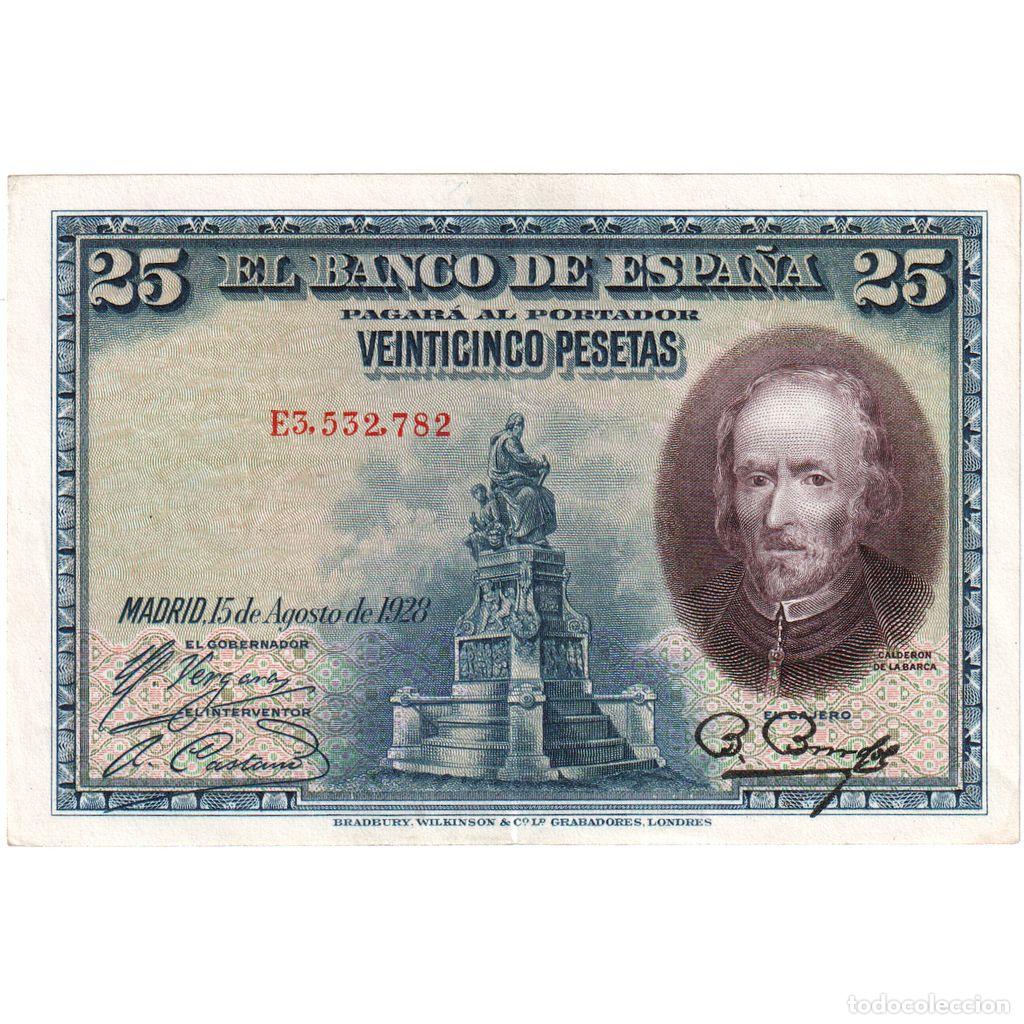 Billetes espa&ntilde;oles: [#1291194] Espa&ntilde;a, 25 Pesetas, 1928-08-15, EBC