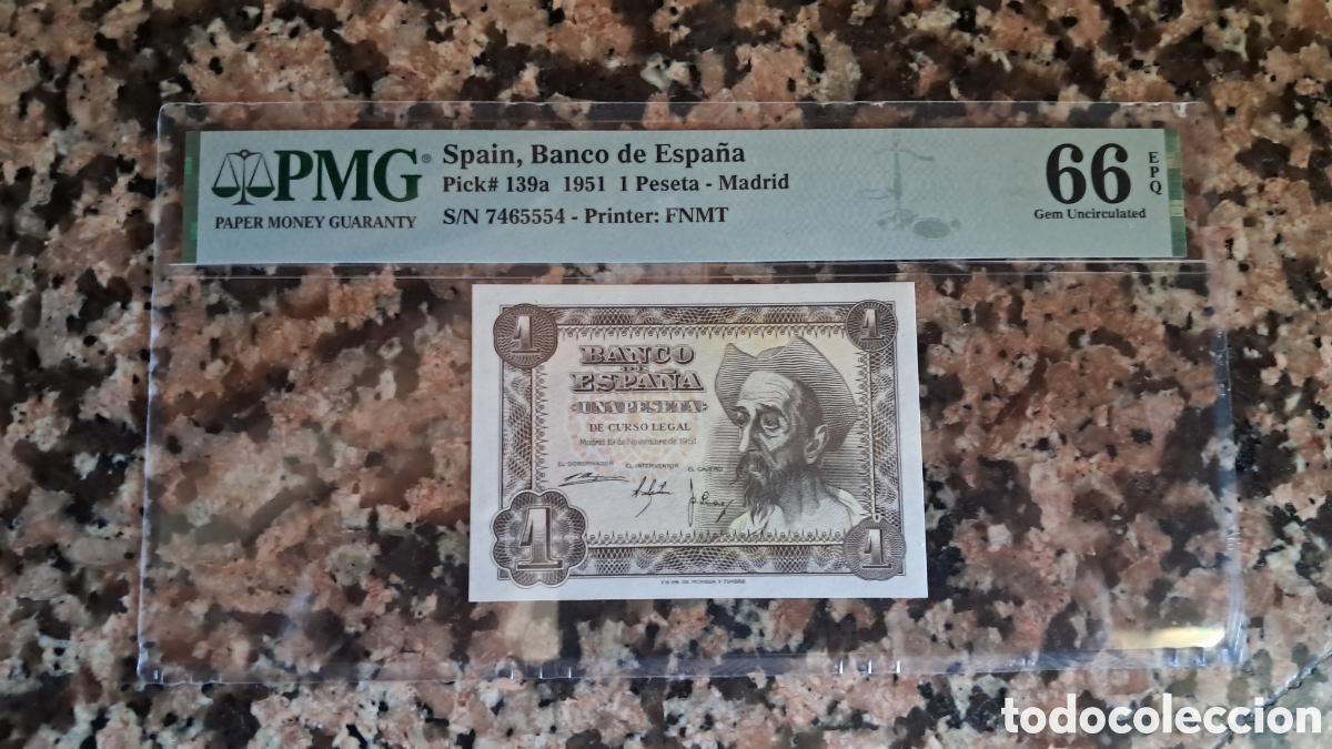 Billetes espa&ntilde;oles: Billete 1 peseta 1951 sin serie