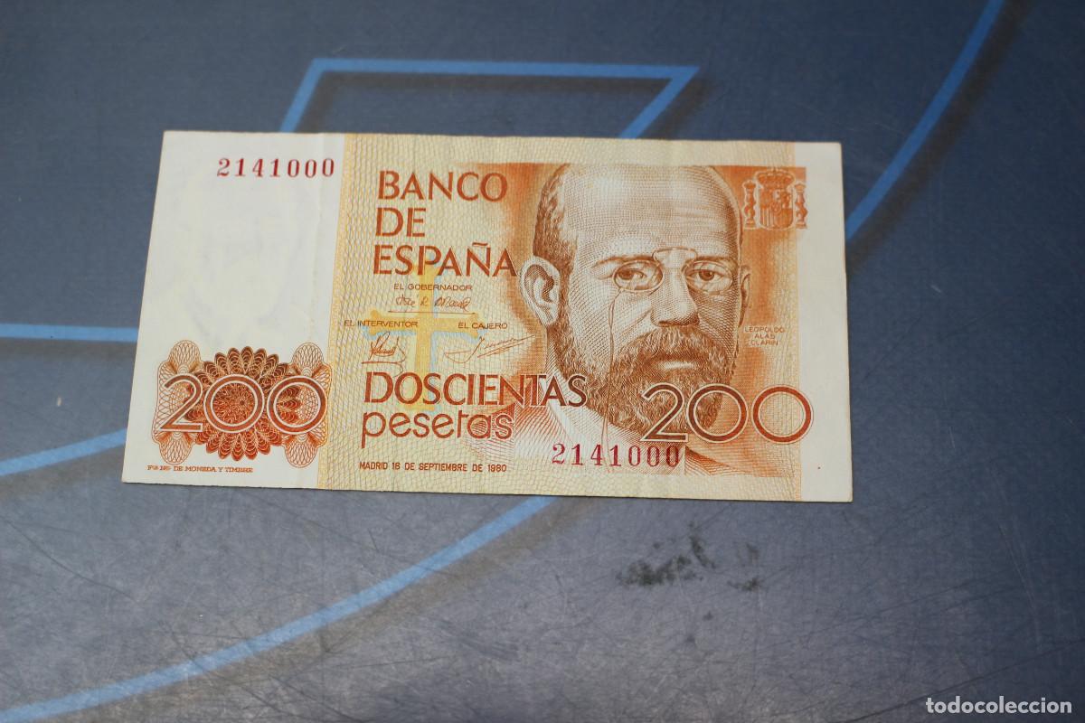 Billetes espa&ntilde;oles: 07. Billete de 200 Pesetas 1980 (doscientas pesetas). 2141000.