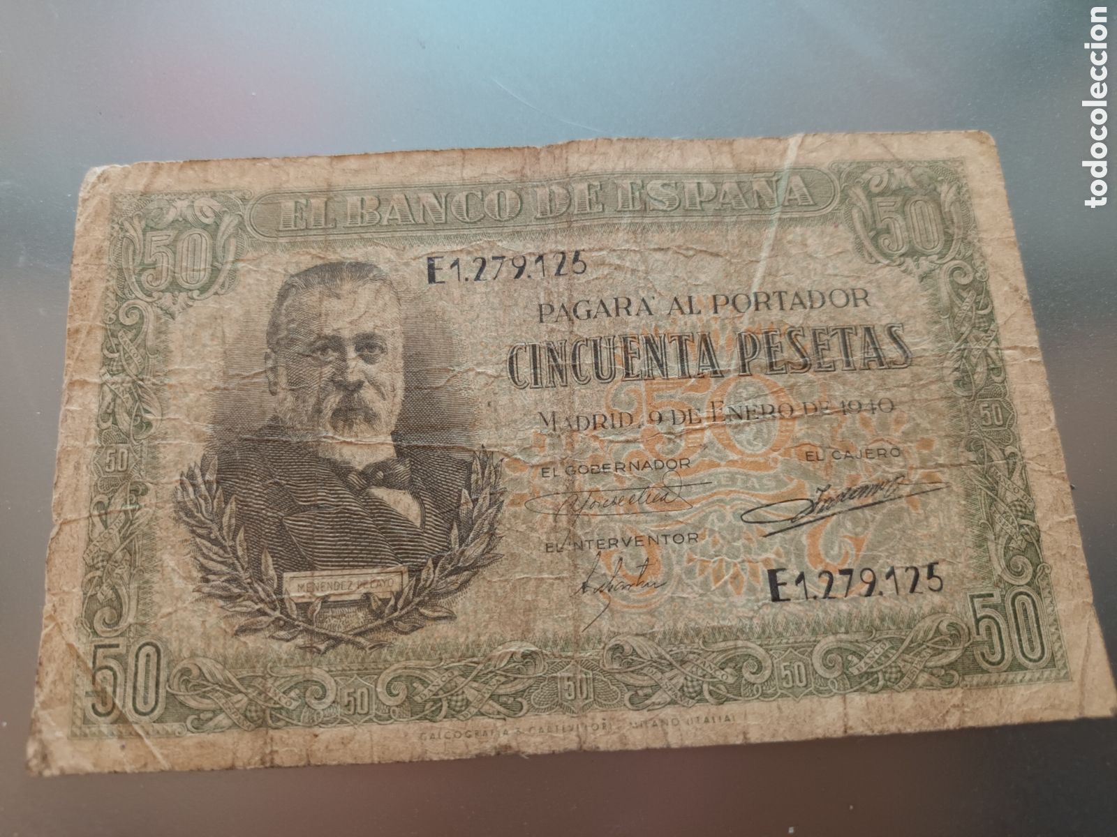Billetes espa&ntilde;oles: BILLETE DE 50 PESETAS DE ENERO DE 1940