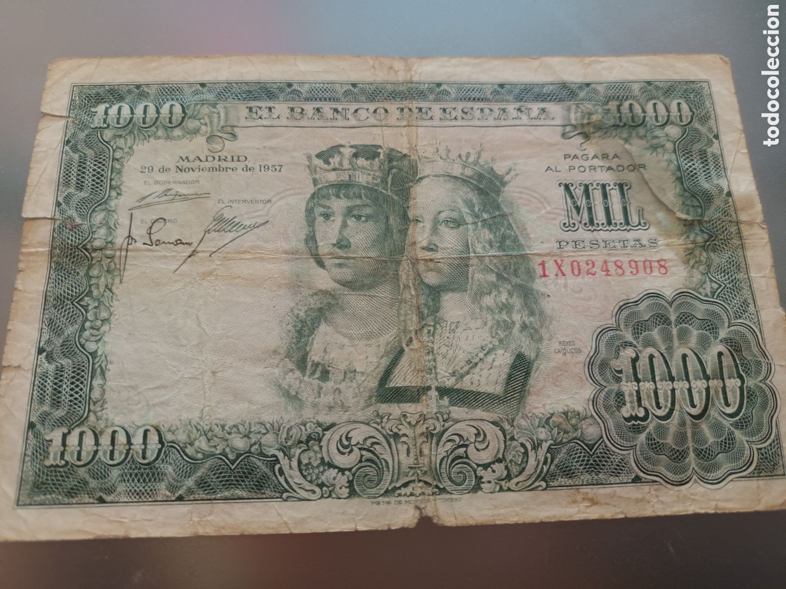 Billetes espa&ntilde;oles: BILLETE DE 1000 PESETAS DE NOVIEMBRE DE 1957