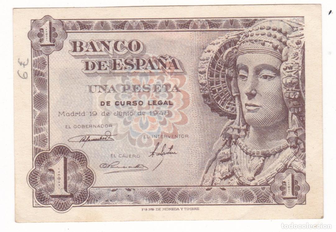 Billetes espa&ntilde;oles: F6-31- BILLETE 1 Peseta 1948