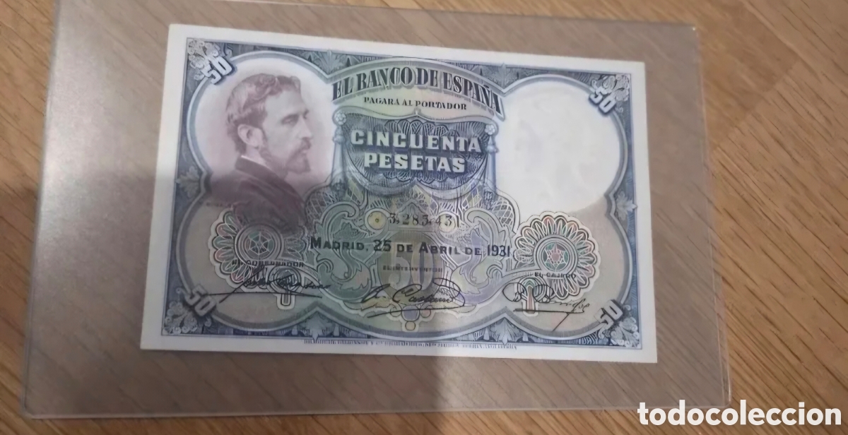 Billetes espa&ntilde;oles: Billete 50 pesetas EBC 1931