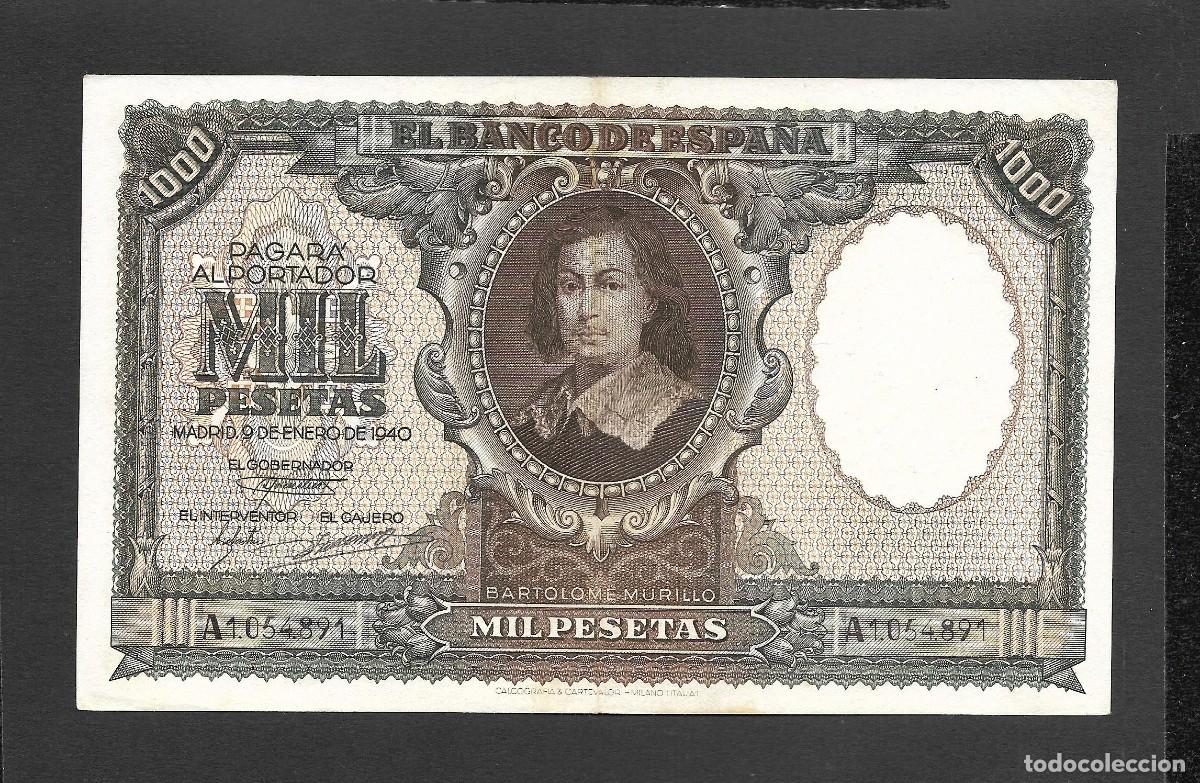 Billetes espa&ntilde;oles: 1000 PESETAS 1940 SERIE A EBC