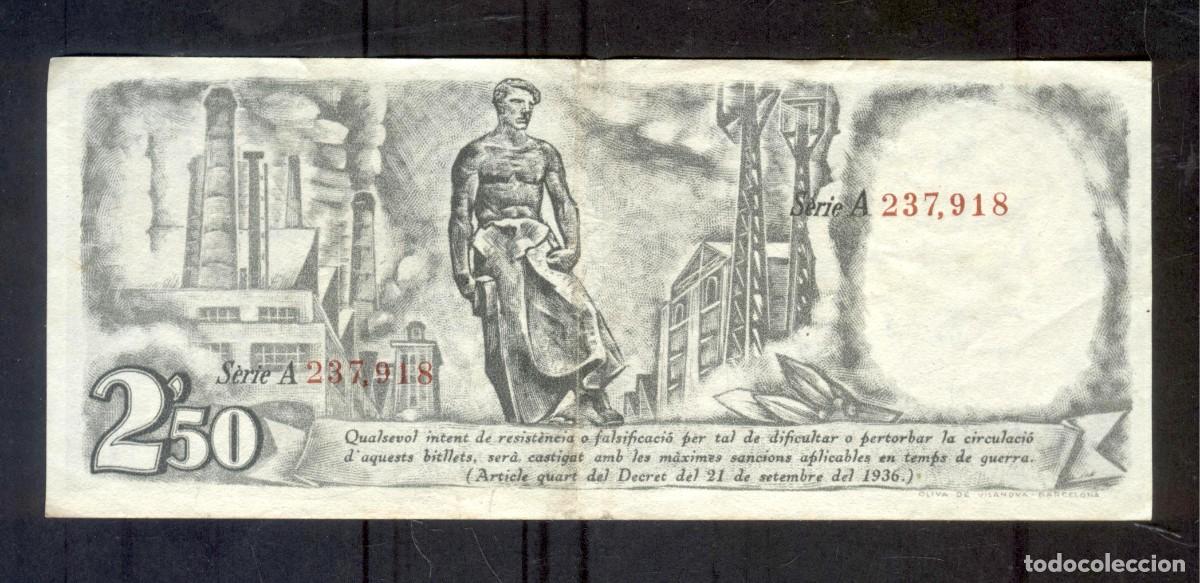 Billetes espa&ntilde;oles: NUMULITE P0266 Billete Generalitat de Catalunya 2,50 S&egrave;rie A