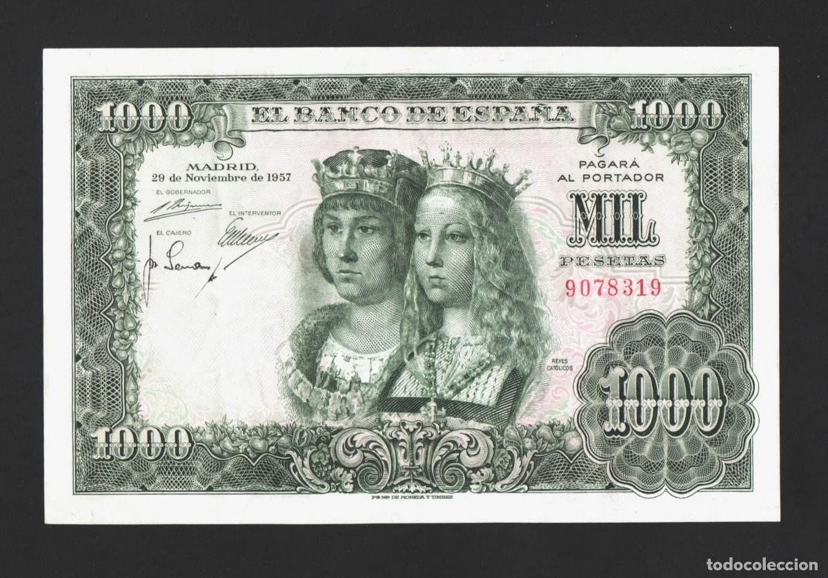 Spanische Banknoten: SIN SERIE * PRECIOSO EJEMPLAR | SOLO ACEPTO PAYPAL| BILLETE 1000 PESETAS 1957 LEER DESCRIPCI