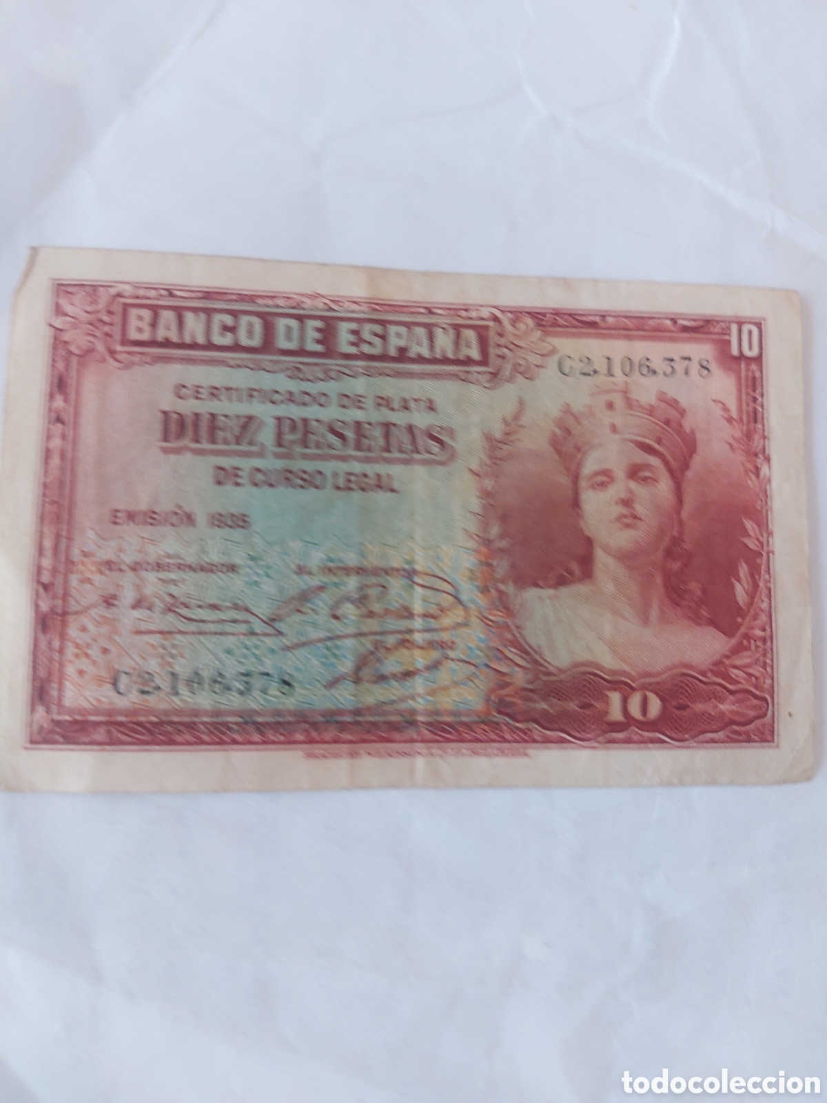Billetes espa&ntilde;oles: billete de Espa&ntilde;a de1935 - Foto 2