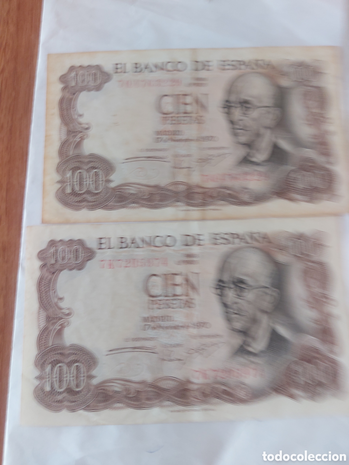 Billetes espa&ntilde;oles: 2 billetes de100 casi nue - Foto 1