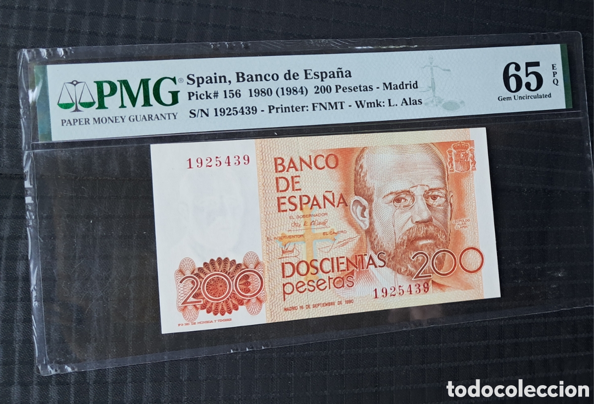 Billetes espa&ntilde;oles: Billete 200 pesetas 1980 sin serie