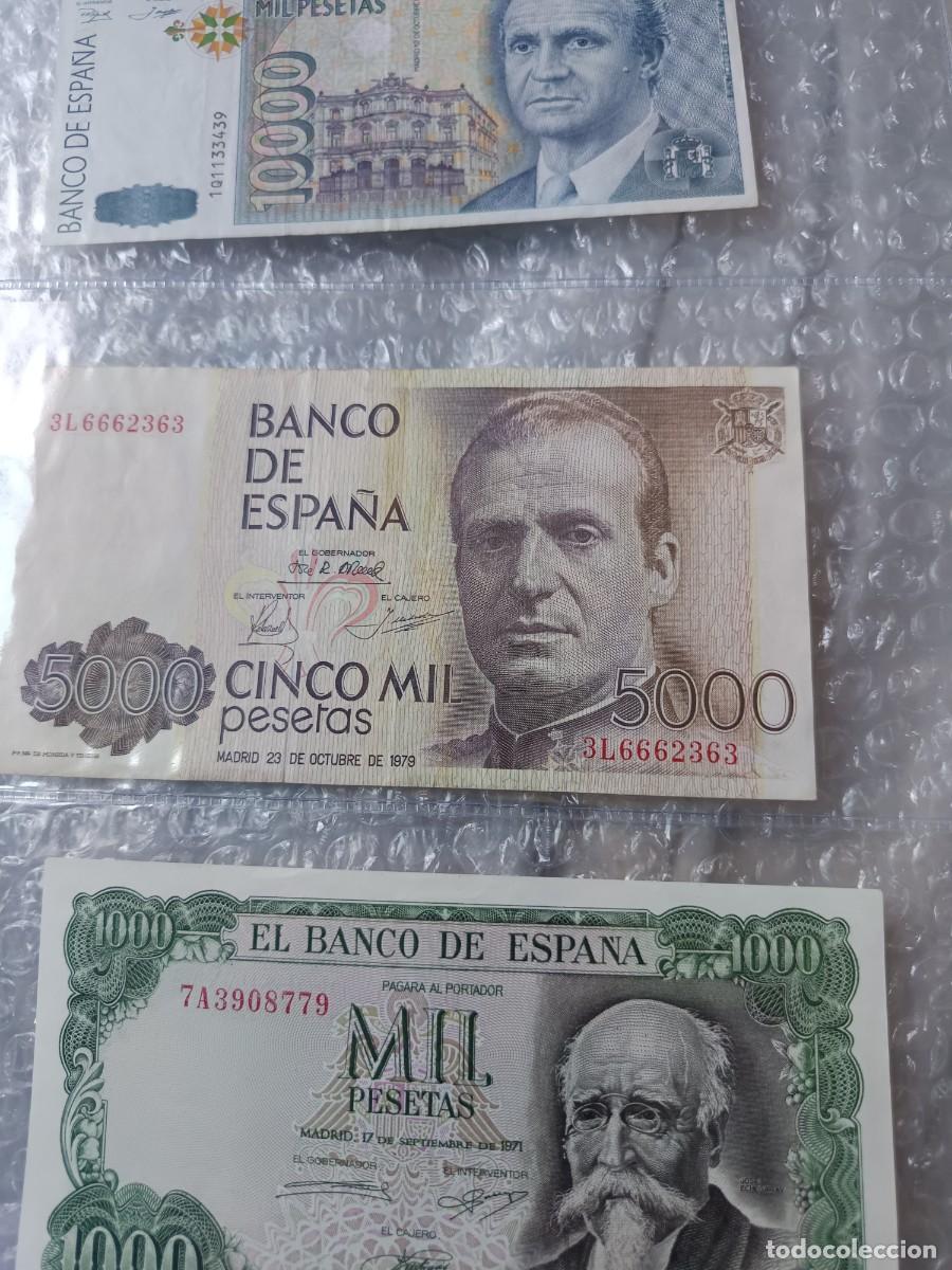 Spanische Banknoten: Billete de 1000,5000,1000 pesetas