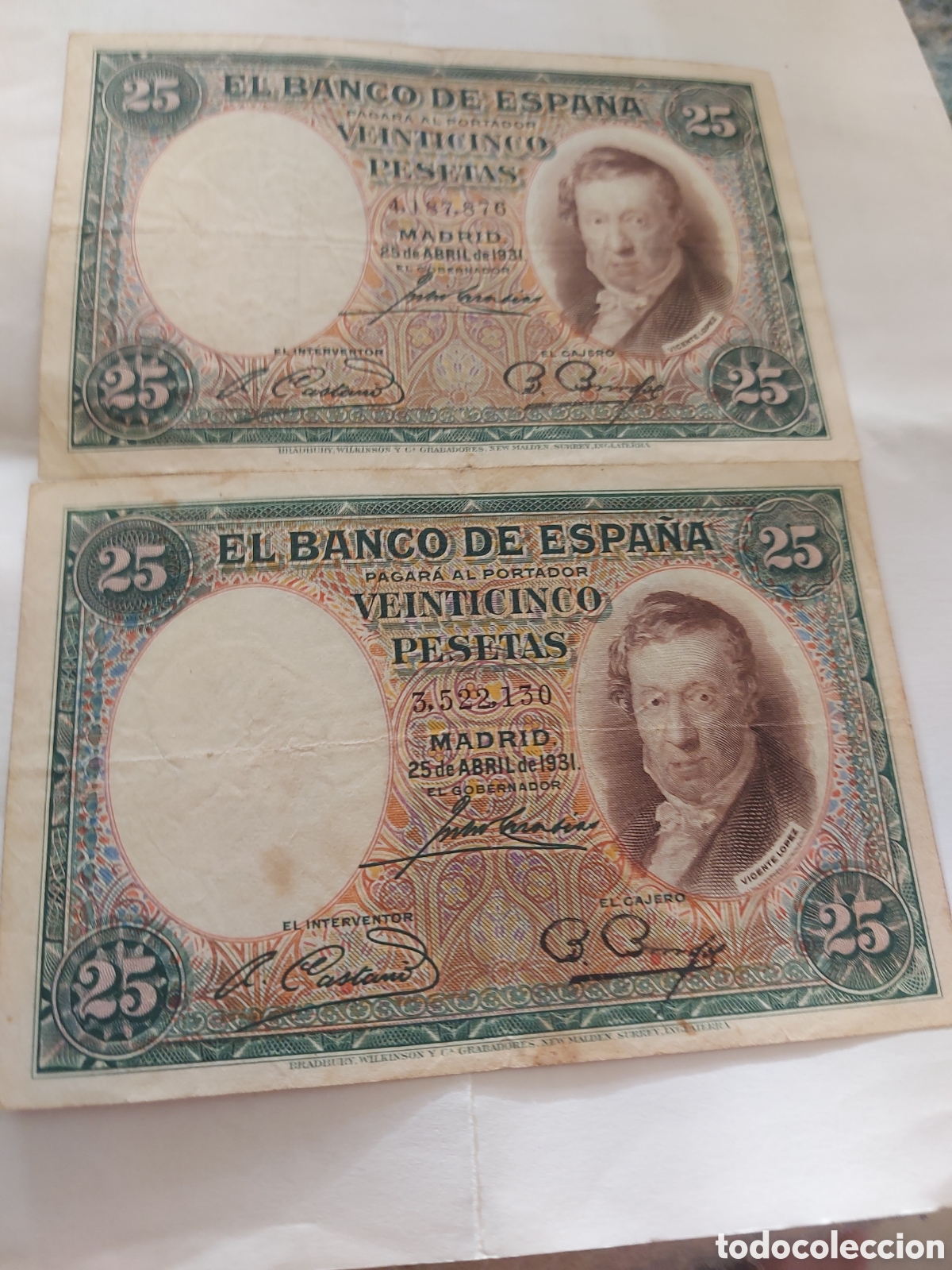 Billetes espa&ntilde;oles: 2 billetes de Espa&ntilde;a s.c - Foto 1
