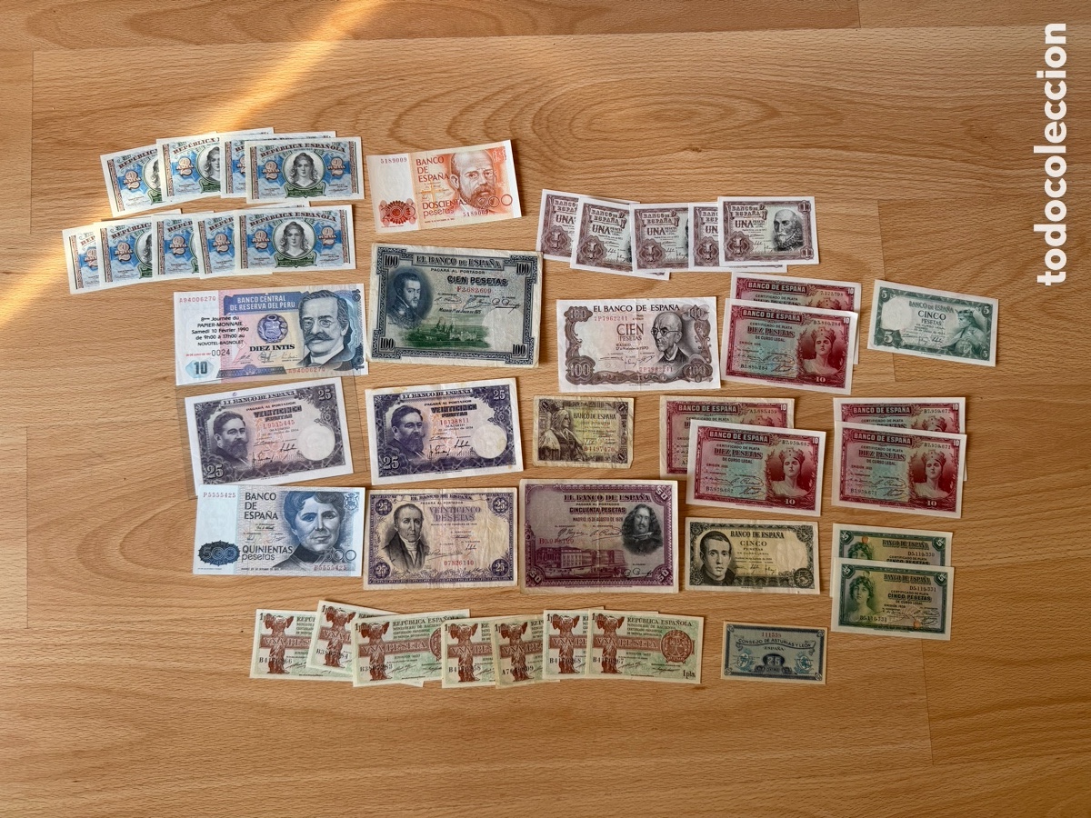 Spanish Banknotes: LOTE BILLETES ESPA&Ntilde;OLES EN MUY BUEN ESTADO HAY CORRELATIVOS