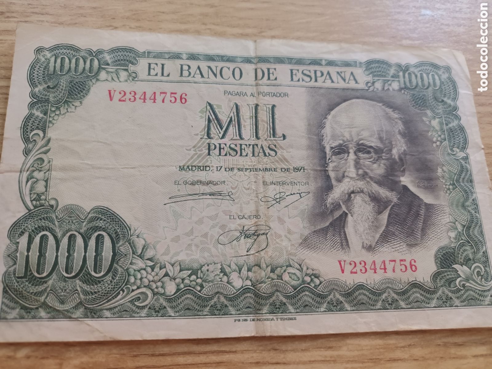 Billetes espa&ntilde;oles: BILLETE DE 1000 PESETAS 17 DE SEPTIEMBRE DE 1971