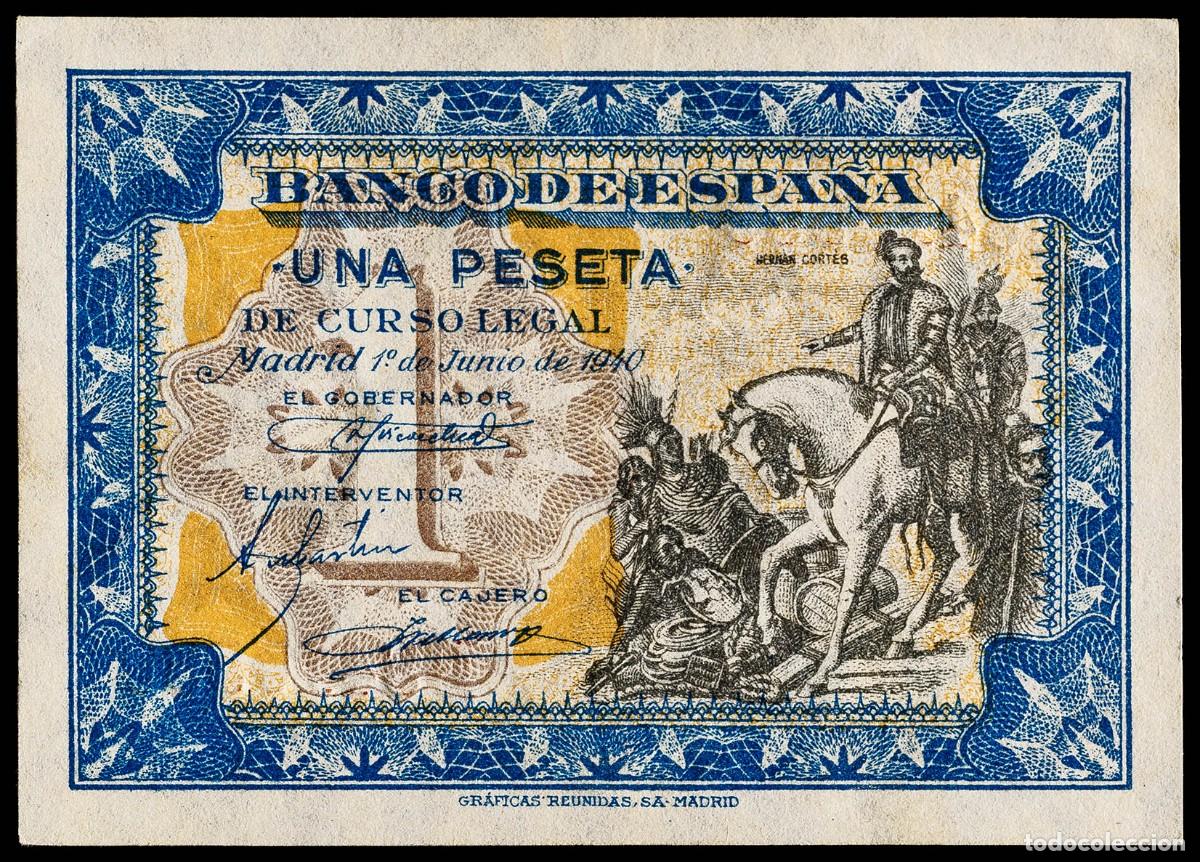 Billetes espa&ntilde;oles: 1 PESETA 1940 SERIE B S/C-