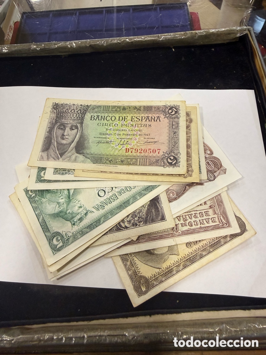 Notas espanholas: Buen lote de billetes espa&ntilde;oles, muy buena calidad