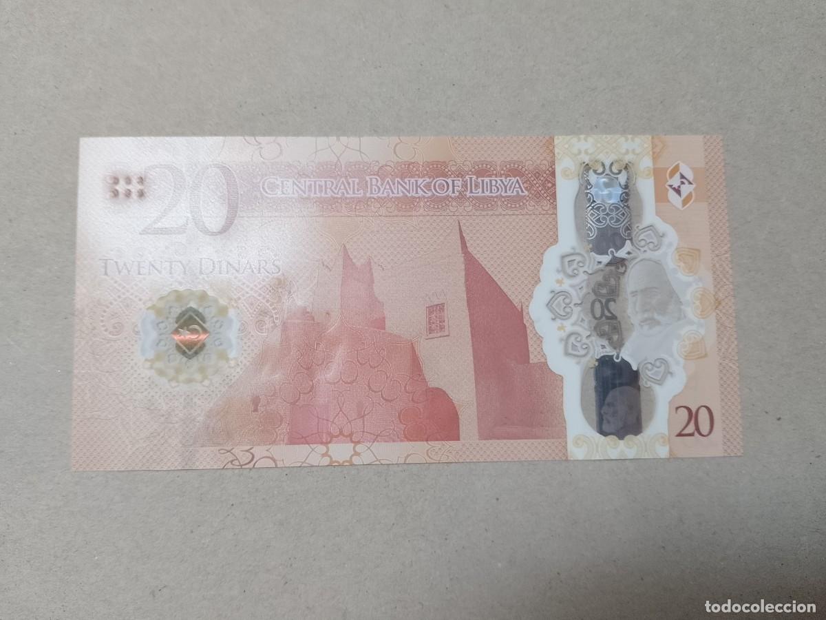 Billetes espa&ntilde;oles: Billete Libia, 20 dinar, a&ntilde;o 2025, UNC