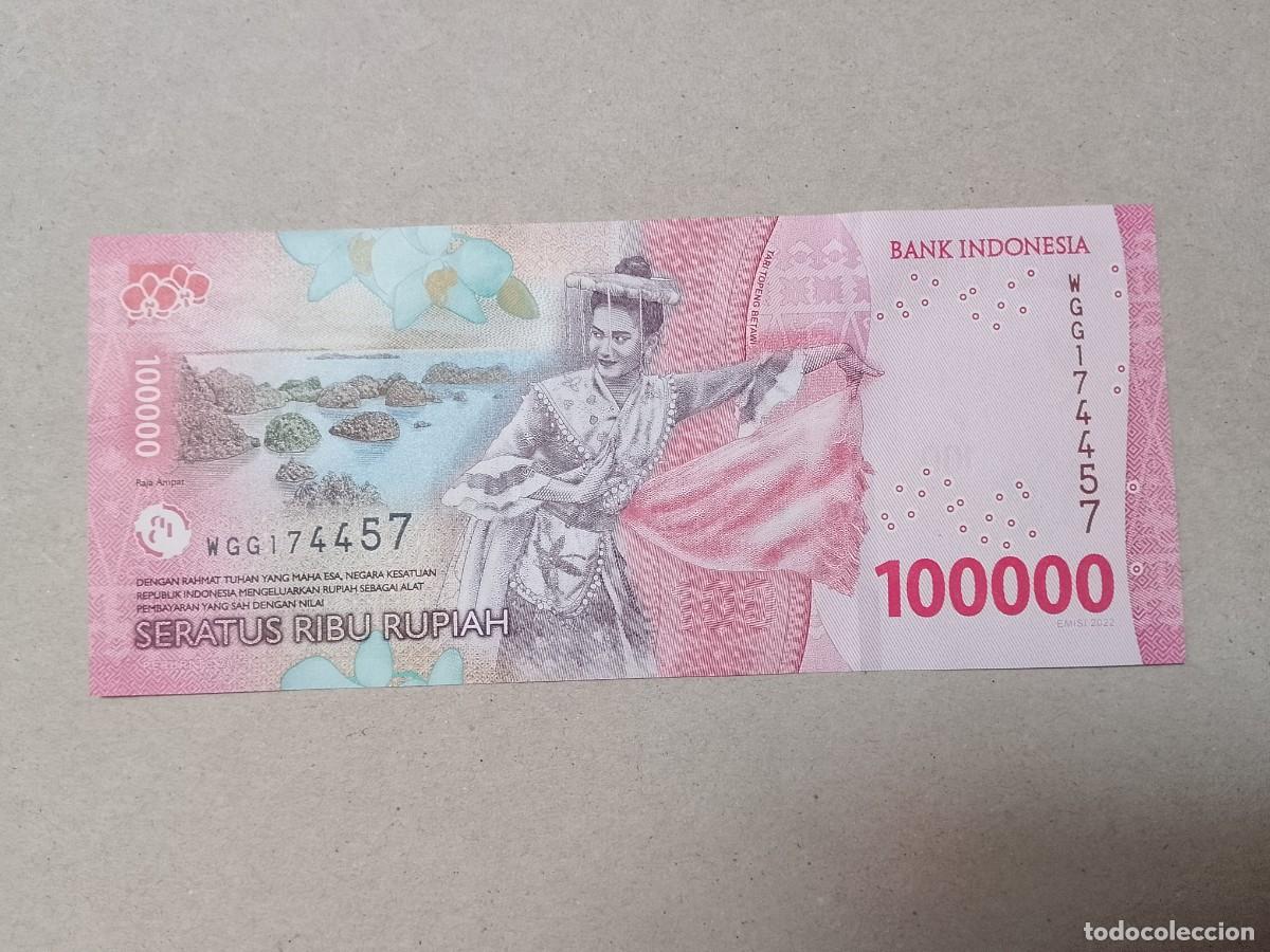 Billetes espa&ntilde;oles: Billete Indonesia, 100000 Rupiah, a&ntilde;o 2022, UNC