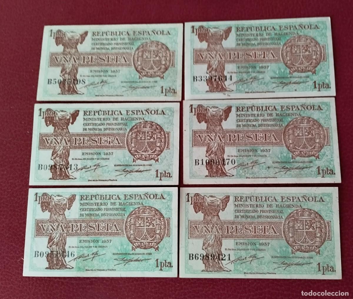 Billetes espa&ntilde;oles: BILLETES GUERRA CIVIL REPUBLICA ESPA&Ntilde;OLA
