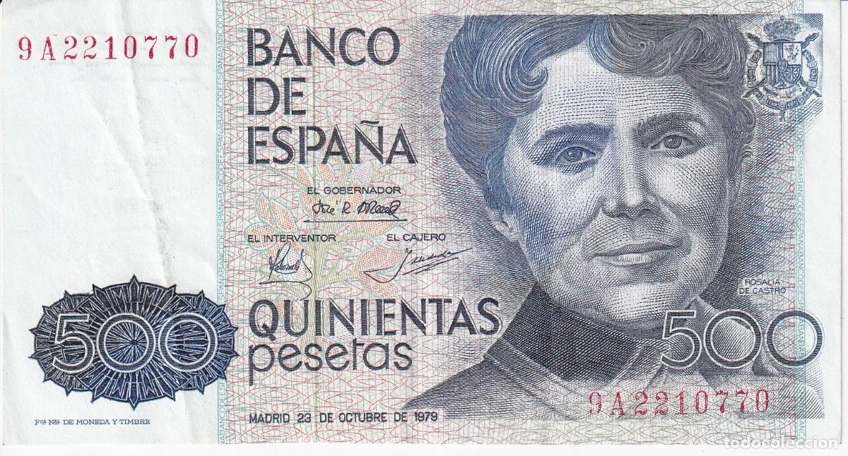 Billetes espa&ntilde;oles: BILLETE DE 500 PESETAS DEL A&Ntilde;O 1979 SERIE 9A SERIE SUSTITUCION