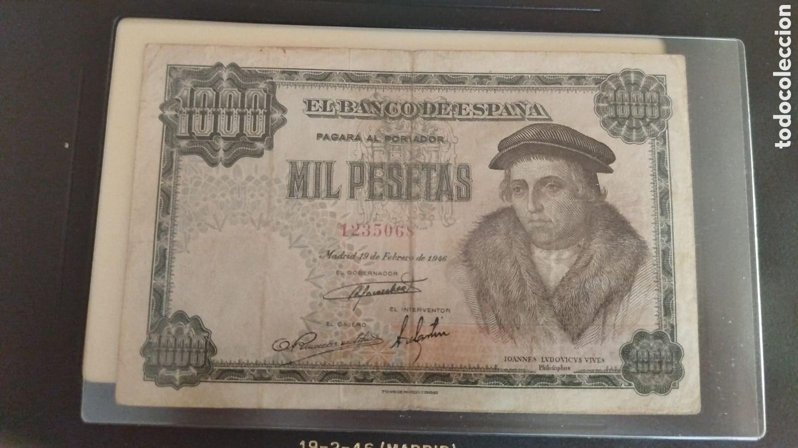 Billetes espa&ntilde;oles: BILLETE 1000 PESETAS 1946 - BANCO DE ESPA&Ntilde;A - VIVES Billete de 1000 Pesetas