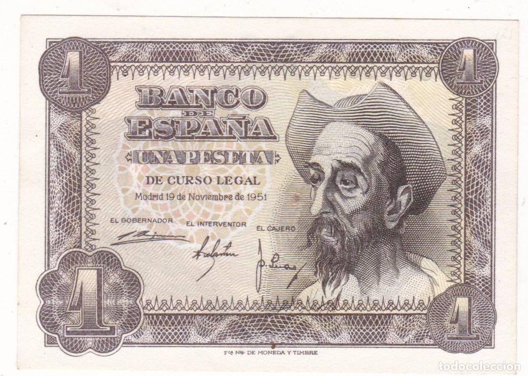 Billetes espa&ntilde;oles: AA24-BILLETE 1 Pesetas 1951. Sin Circular