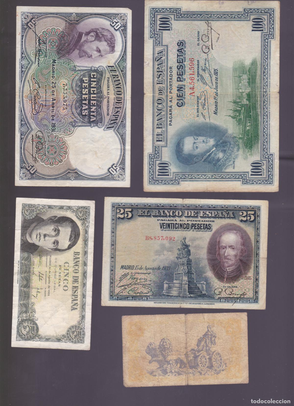 Billetes espa&ntilde;oles: AA26- Lote BILLETES ESPA&Ntilde;A
