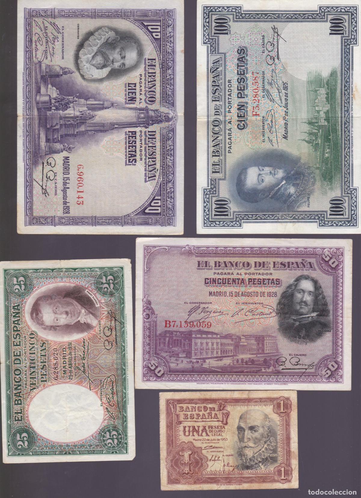 Billetes espa&ntilde;oles: AA27- Lote BILLETES ESPA&Ntilde;A