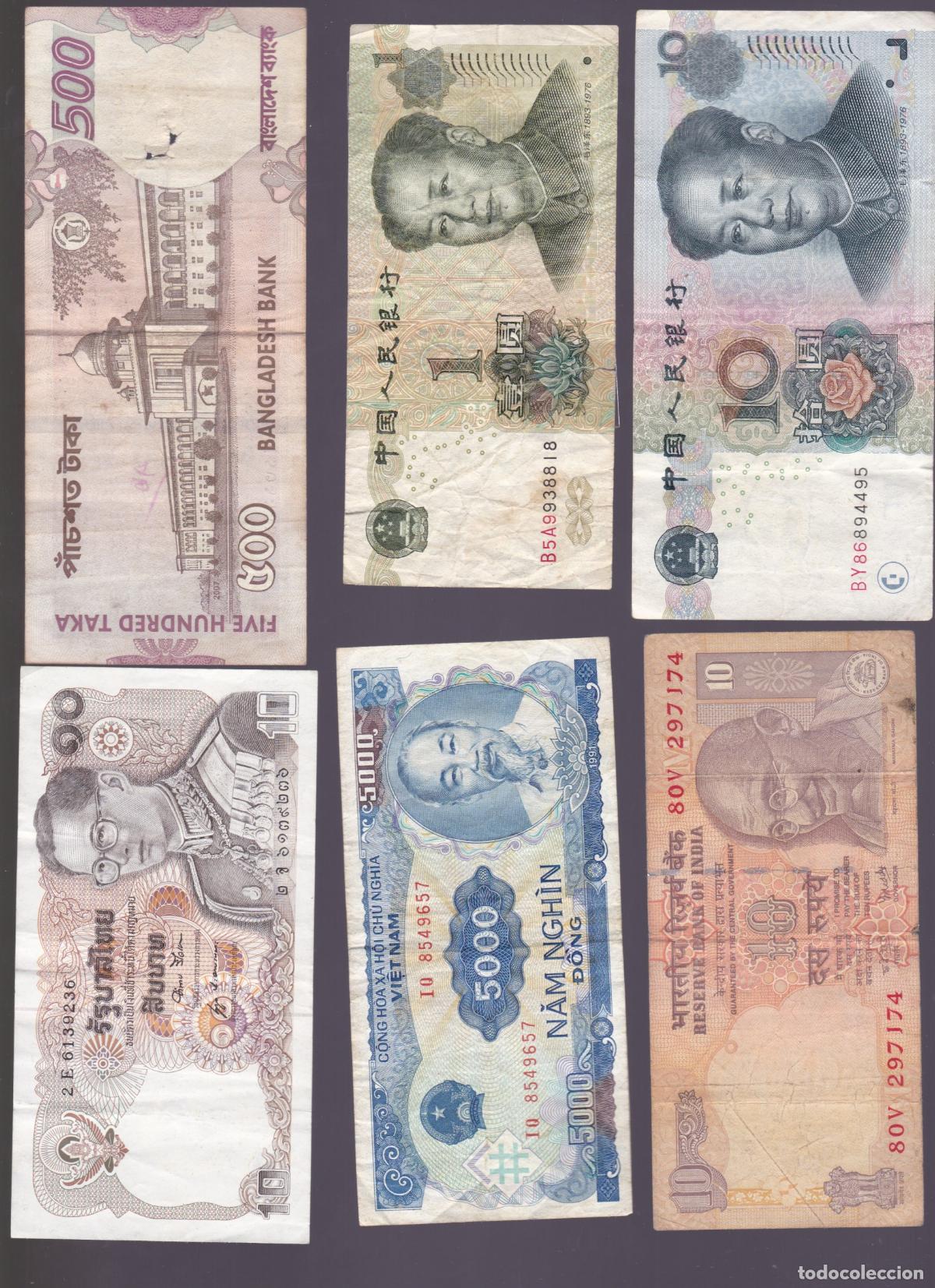Billetes espa&ntilde;oles: AA28- Lote BILLETES MUNDIALES