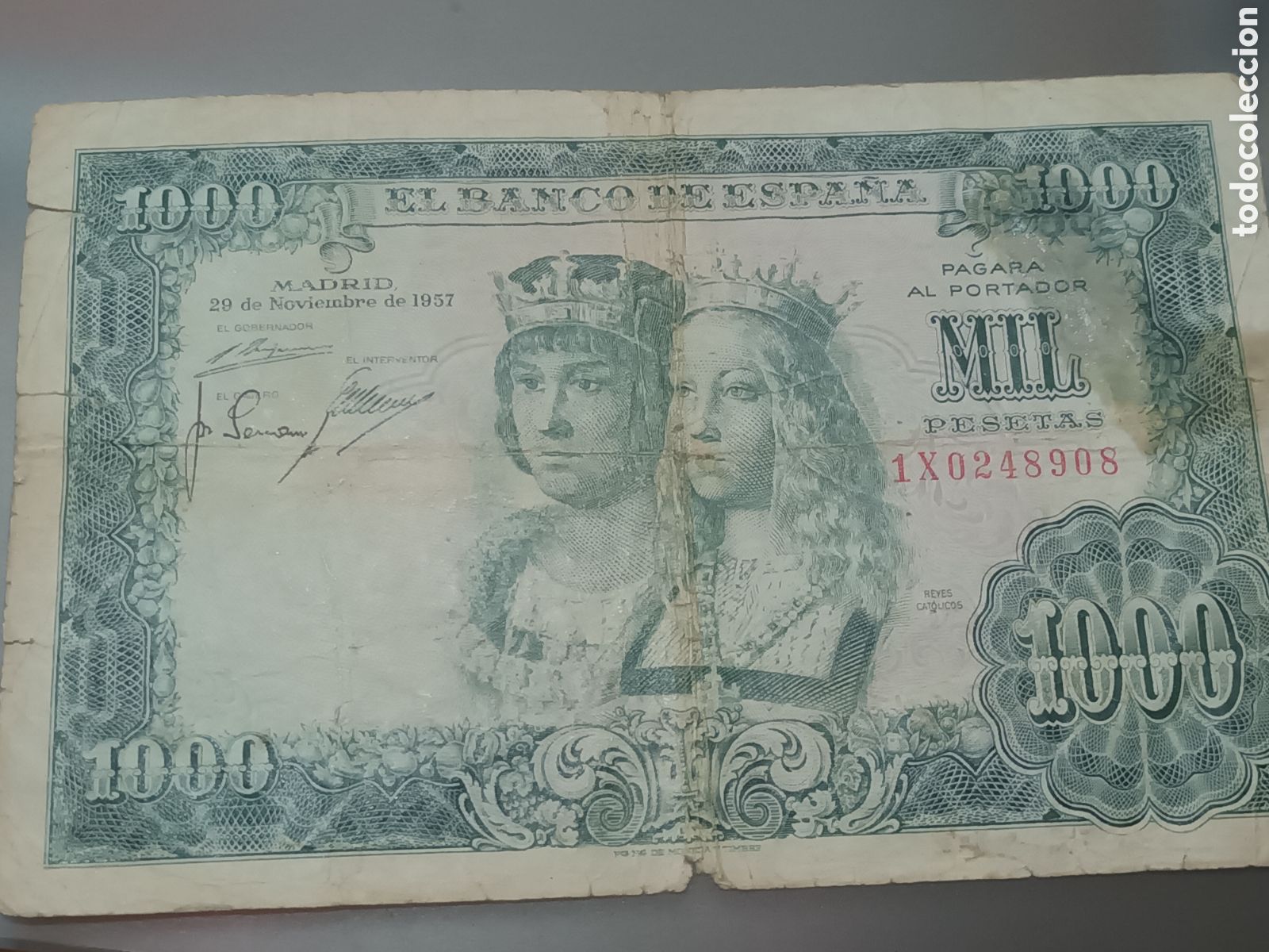 Billetes espa&ntilde;oles: BILLETE DE 1000 PESETAS MADRID 29 DE NOVIEMBRE DE 1957