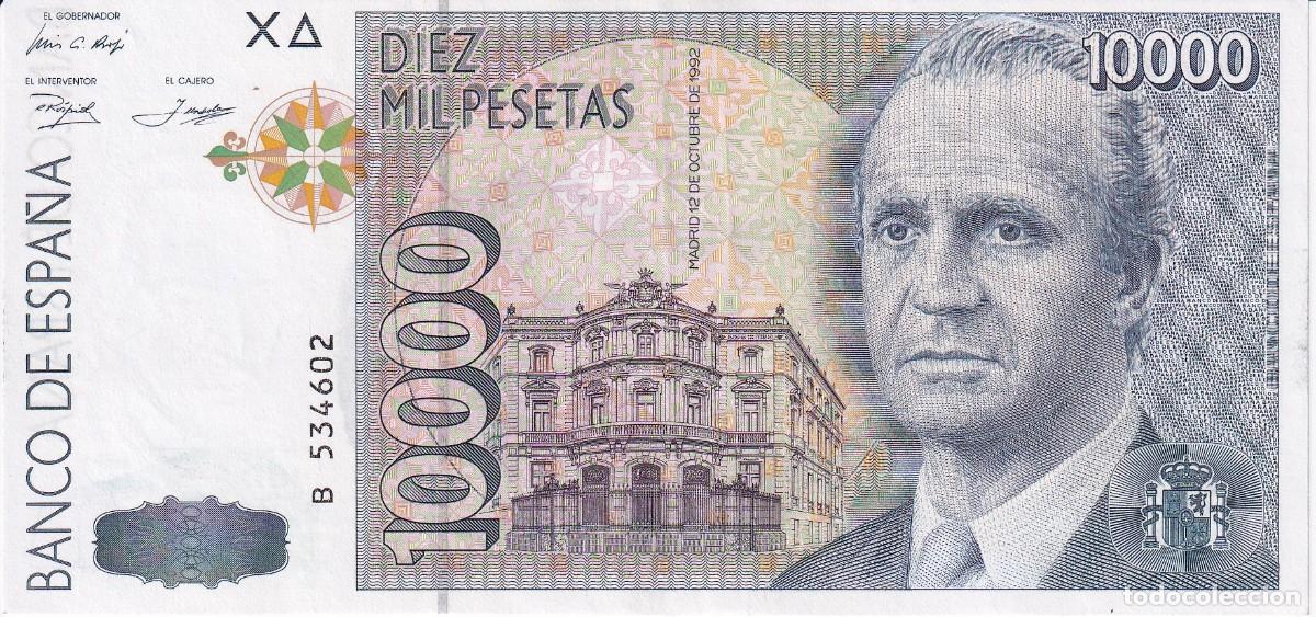 Billetes espa&ntilde;oles: BILLETE DE ESPA&Ntilde;A DE 10000 PESETAS DEL A&Ntilde;O 1992 SERIE B EN CALIDAD EBC