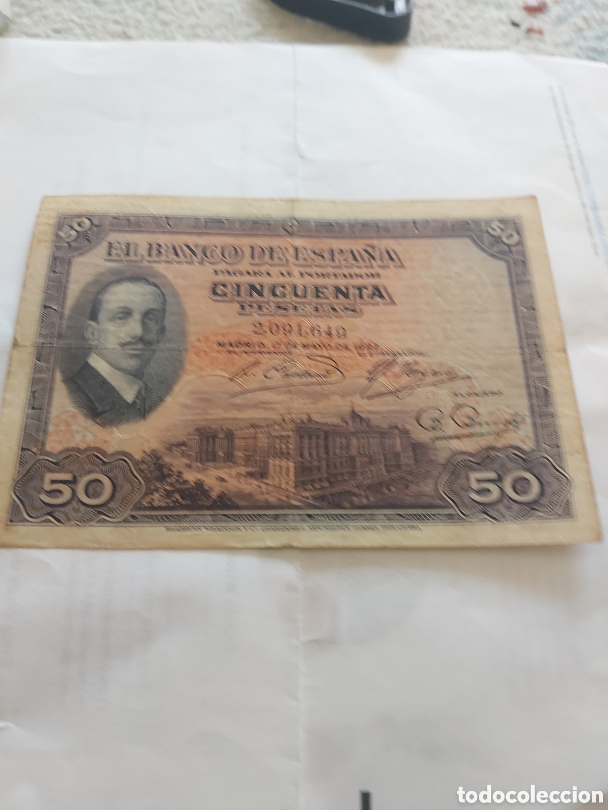 Billetes espa&ntilde;oles: Billete de Espa&ntilde;a de50pts - Foto 1