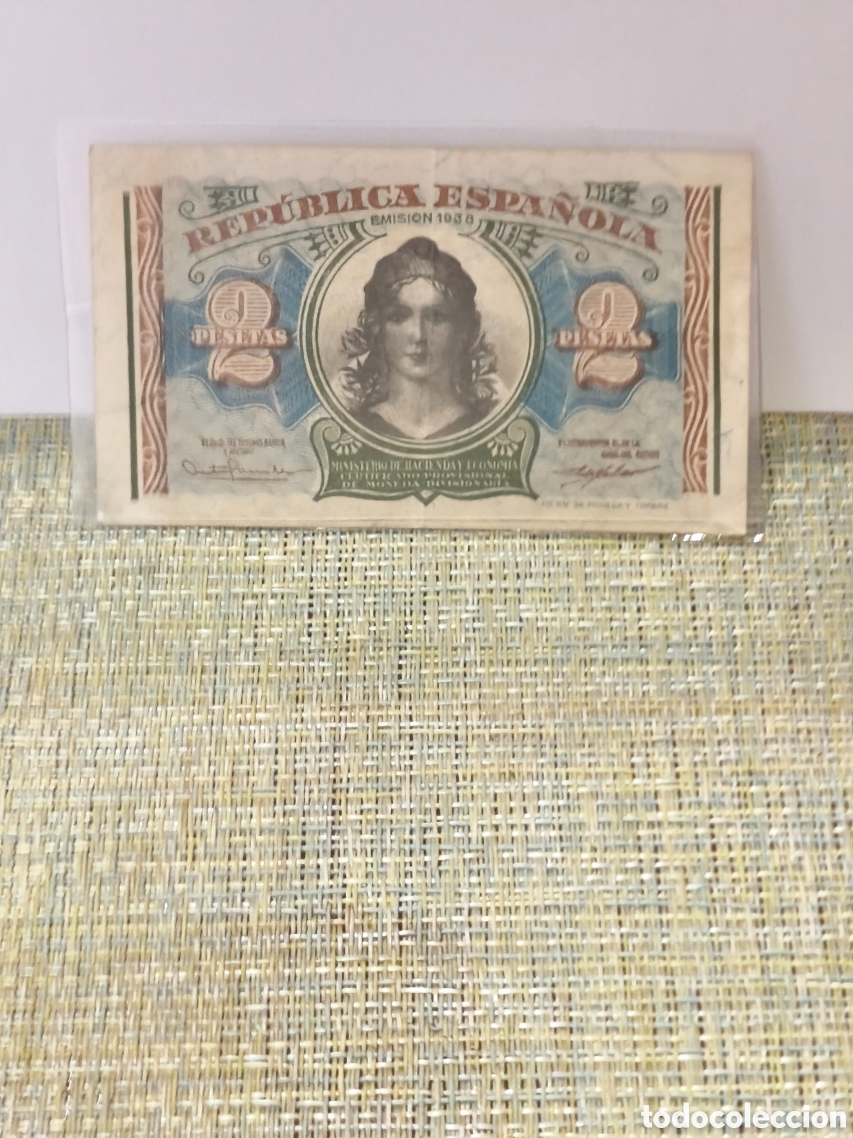 Billets espagnols: Billete de la republica espa&ntilde;ola de 2 ptas usado mbc 1938 ver