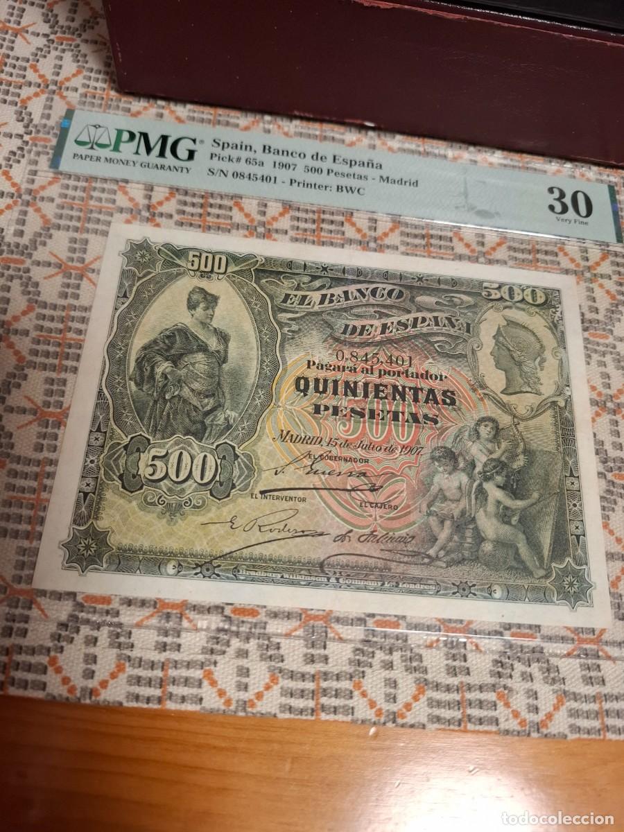 Billets espagnols: 500 PESETAS DE 1907 MUY RARO