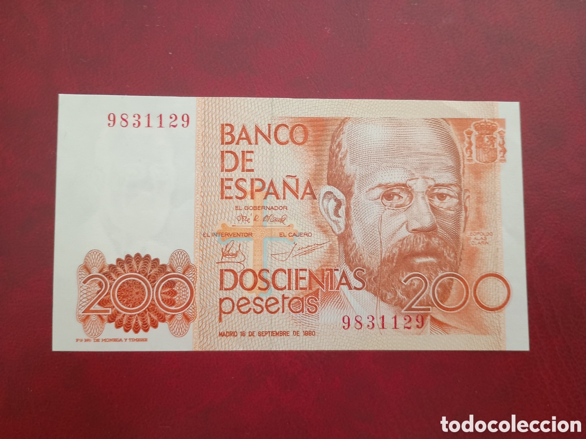 Billetes espa&ntilde;oles: ESPA&Ntilde;A 1980 - BILLETE 200 PESETAS SIN SERIE - NUEVO SIN CIRCULAR - ORIGINAL