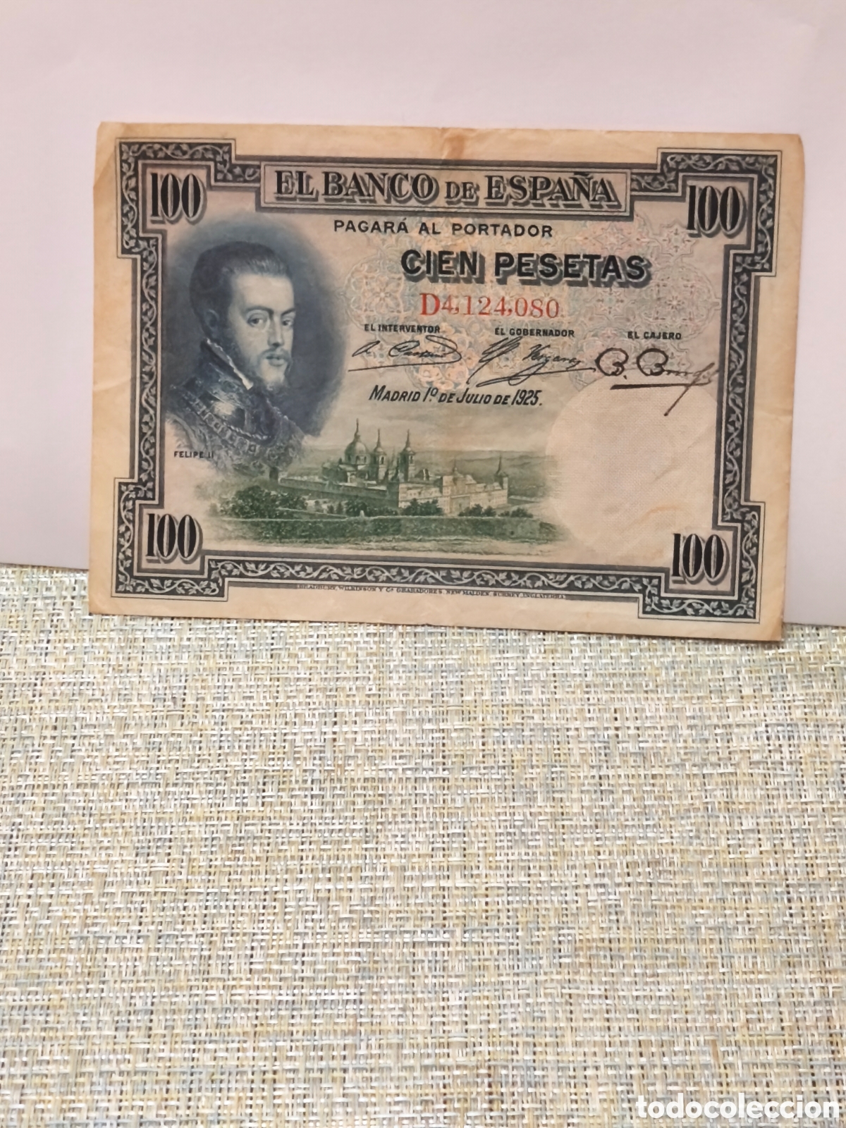 Spanish Banknotes: Billete circulado de 100 ptas de 1925 bc ver imagenes