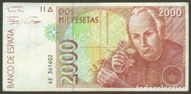 Billetes espa&ntilde;oles: ESPA&Ntilde;A. 2000 pesetas 1992.