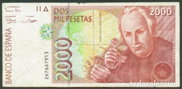 Billetes espa&ntilde;oles: ESPA&Ntilde;A. 2000 pesetas 1992.