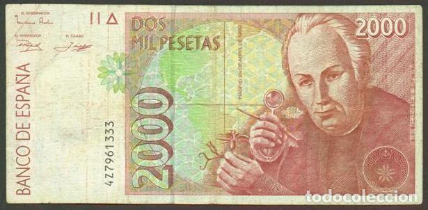Billetes espa&ntilde;oles: ESPA&Ntilde;A. 2000 pesetas 1992.