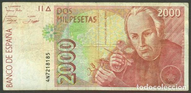 Billetes espa&ntilde;oles: ESPA&Ntilde;A. 2000 pesetas 1992.