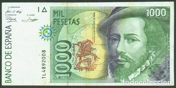 Billetes espa&ntilde;oles: ESPA&Ntilde;A. 1000 pesetas 1992.
